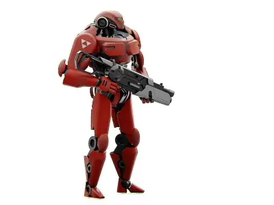 BATTLE DROID Z-8000   RIGGED 3D model