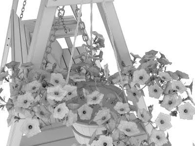 Garden Swing 3D model