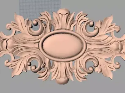 European furniture 3D relief models for CNC wood engraving E180 3D model