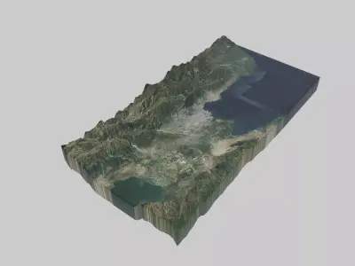 PORT-AU-PRINCE City Low-poly 3D model