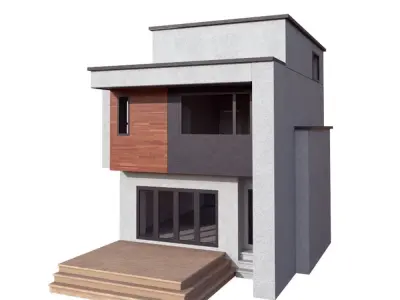 House Modern Villa 01 Low-poly 3D model