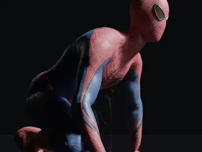 Amazing Spiderman 3d Model Low-poly 3D model