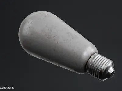 Industrial Light Bulb 3D model