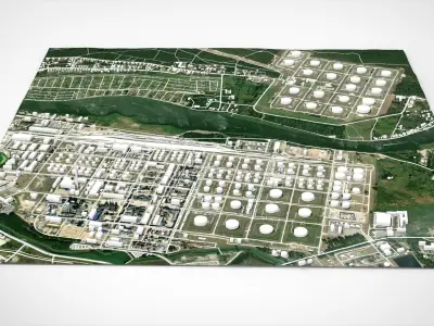 Rudniki district Gdansk Poland 3D model