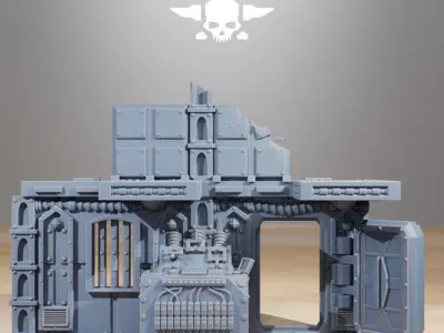 Scavenger Factory Terrain 3D print model