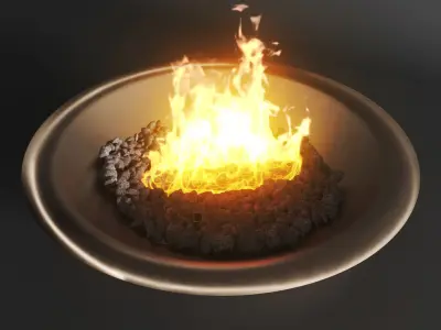 Firebowl bronze by Firefeatures 3D model