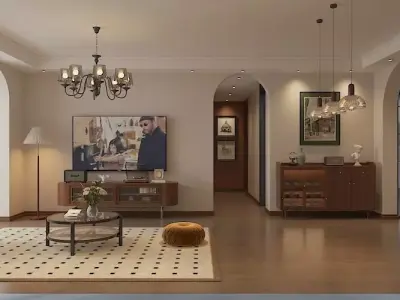 living room 3D model
