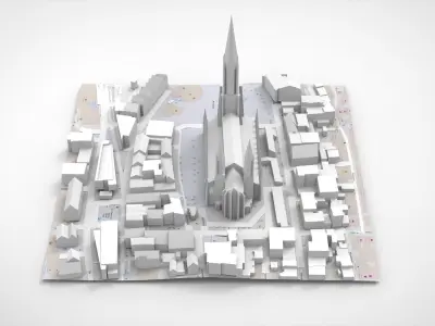 Ulm Cathedral Germany 3D model