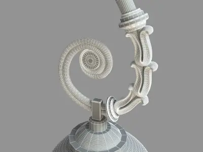 Classic Street Wall Lantern 3D model