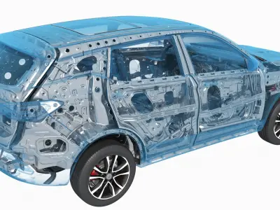  Hybrid Electric SUV frame Chassis X-Ray 
