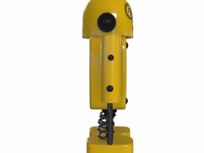 robot clock  3D model