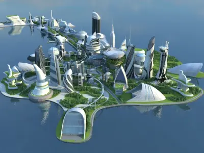 Future city 3D model order