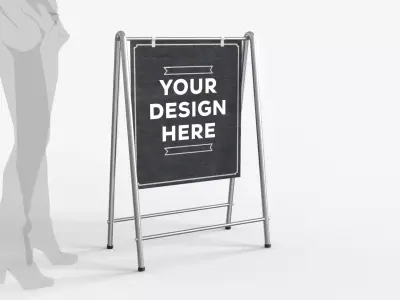 Stand Street Banner 3D model