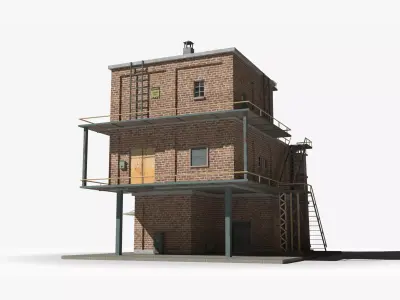 Factory xx23 Low-poly 3D model purchase