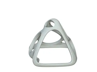 SciFi Cube Object No 57571 Low Poly Shape Low-poly 3D model