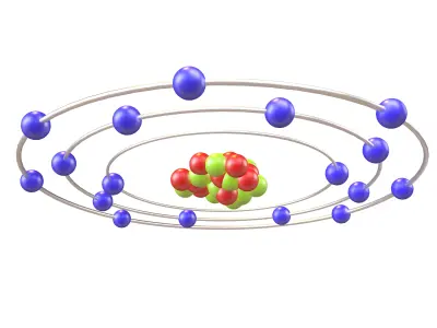 Chlorine Chemical Element v1 003 Low-poly 3D model