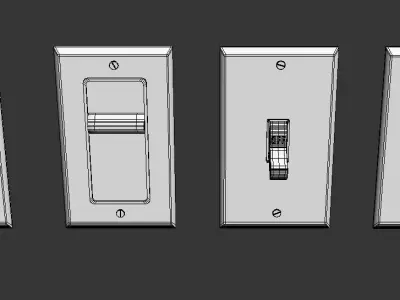 Light Switch US  3D model