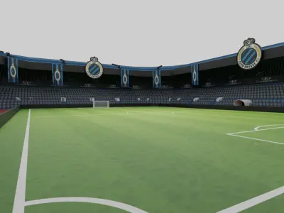 Club Brugge Football Stadium Low-poly 3D model