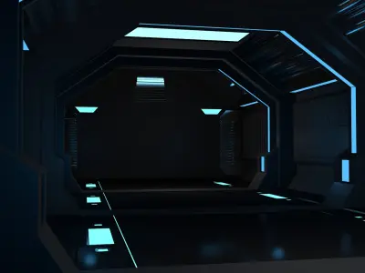 Sci Fi Interior 3D model