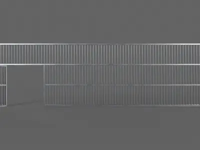 PBR Door Prison Cell 5 Low-poly 3D model