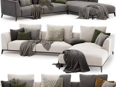 OLIVIER sectional Sofa 3D model
