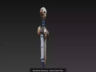 Obsidian Wrath Collection - Cursed Relic Blades 3D Model Pack