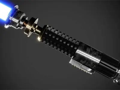 Obi Wan Kenobi Lightsaber for Cosplay 3D print model