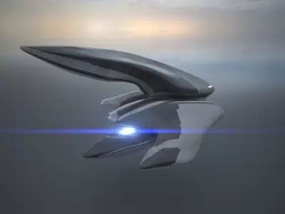 Frigate Spaceship 3D model