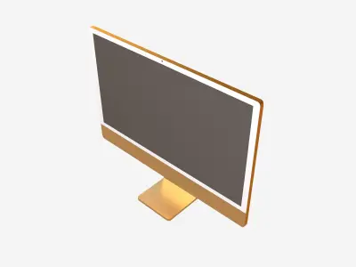 Apple imac 2021 v1 002 Low-poly 3D model