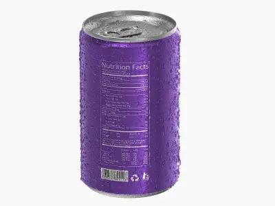  Slim Soda Can With Droplets 150ml V2 
