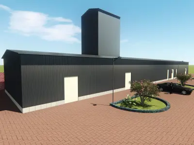 API COMPLEX Low-poly 3D model