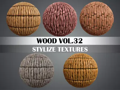 Stylized Wood Vol 32 - Hand Painted Texture Texture