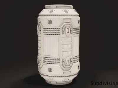 Sci Fi Barrel 3D model