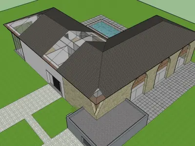 maison spacieuse moderne 3D model
