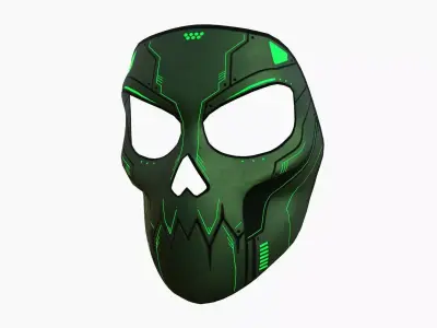 Scifi Skull Mask A05 - Fantasy Character Design Low-poly 3D model