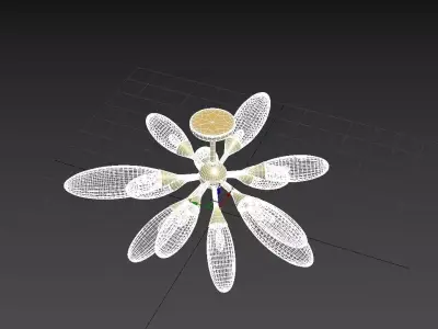 Cordoba 39 Inch Flush Ceiling Light 3D model