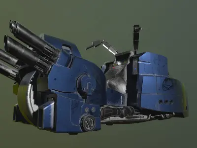 Lawmaster Motorbike Judge Dredd 3D model