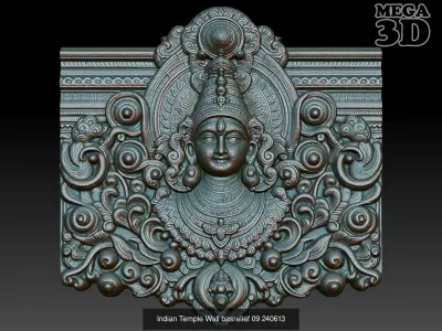 Indian Temple Wall basrelief Pack 240613