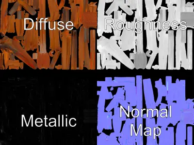 Cattail Plant Model Pack for Environments and Games Low-poly 3D model