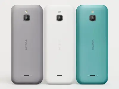 nokia 6300 all colours 3D model