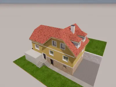 Countryside house 3D model
