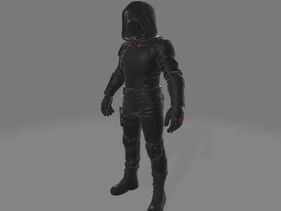 Shadow Reign Pack Characters and Weapons Low-poly 3D model