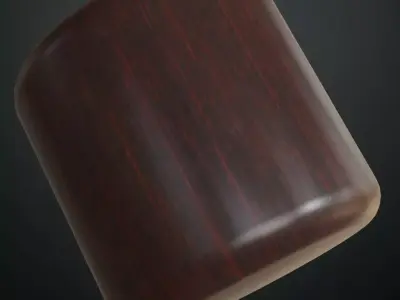 Polished Dark Mahogany Wood Texture