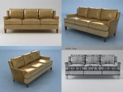 Claudette Sofa 5161 3D model