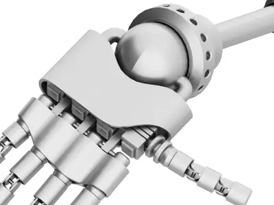 Robot hand Low-poly 3D model