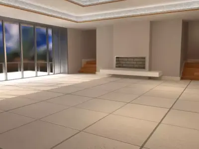 VR Art Gallery - EL2 Low-poly 3D model