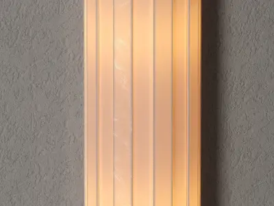 Adele Milk Glass Flush Wall Sconce Light 3D model