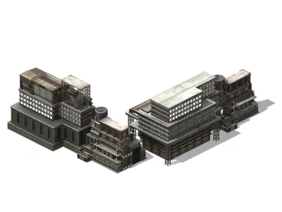 Future World - Residential Area 02 3D model