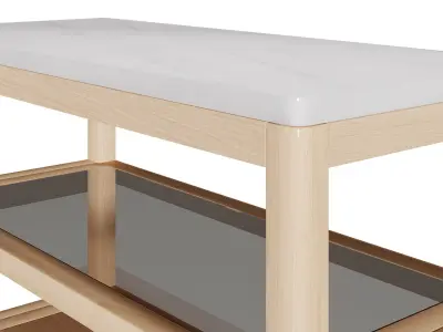 Brooks Coffee Table Free low-poly 3D model