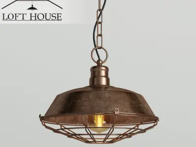 Hanging lamp LOFT HOUSE P-114 2 in 1 3D model